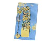 QXDZSW Aesthetic Stationery Metal Bookmark Hollow Flower Painting Bookmarks Student Reading Book Clip Book Teacher