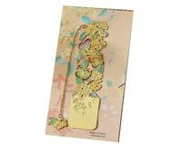 QXDZSW Aesthetic Stationery Metal Bookmark Hollow Flower Painting Bookmarks Student Reading Book Clip Book Teacher