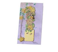 QXDZSW Aesthetic Stationery Metal Bookmark Hollow Flower Painting Bookmarks Student Reading Book Clip Book Teacher