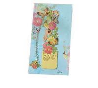 QXDZSW Aesthetic Stationery Metal Bookmark Hollow Flower Painting Bookmarks Student Reading Book Clip Book Teacher