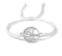 QXDZSW Handmade Braid Rope Bracelets Tree of Life Adjustable Bracelets Wrist Bangle Charm Friendship Prayer Jewelry
