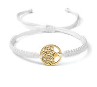 QXDZSW Handmade Braid Rope Bracelets Tree of Life Adjustable Bracelets Wrist Bangle Charm Friendship Prayer Jewelry