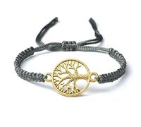 QXDZSW Handmade Braid Rope Bracelets Tree of Life Adjustable Bracelets Wrist Bangle Charm Friendship Prayer Jewelry