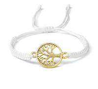 QXDZSW Handmade Braid Rope Bracelets Tree of Life Adjustable Bracelets Wrist Bangle Charm Friendship Prayer Jewelry