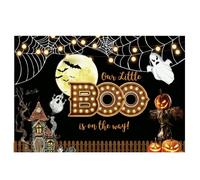 QXDZSW Happy Halloween Backdrop Horror Moon Pumpkin Witch Castle Little hotography Background Party Decor