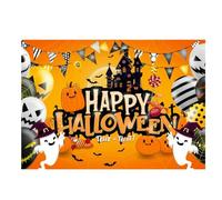 QXDZSW Happy Halloween Backdrop Horror Moon Pumpkin Witch Castle Little hotography Background Party Decor