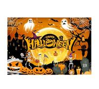 QXDZSW Happy Halloween Backdrop Horror Moon Pumpkin Witch Castle Little hotography Background Party Decor