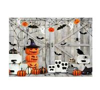 QXDZSW Happy Halloween Backdrop Horror Moon Pumpkin Witch Castle Little hotography Background Party Decor