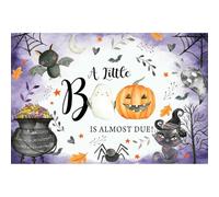 QXDZSW Happy Halloween Horror Moon Pumpkin Witch Bat Scary Ghost Cartoon Halloween Kids Portrait Photography Background Decor