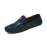 QXDZSW Men's Shoes Casual Personality Loafers Breathable Slip on Orange Yellow Driving Shoes