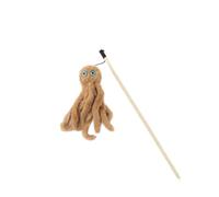 QXDZSW Octopus Plush Cat Stick Funny Pet Cat Toys Interactive Playing Toy Cats Teaser Kitten Rod Wand Pet Accessories