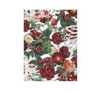 QXDZSW Sugar Skull Floral Peel and Stick Wallpaper Bedroom Black/White Removable Accent Wall Decorations