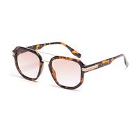 QXEYEGLAS Classic Pilot Reading Sunglasses 2.5 for Women, Big Frame Anti UV Outdoor Sun Readers, Large Tinted Reader Sunglasses