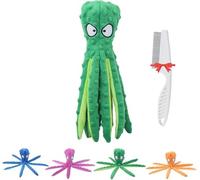 QXHSSM 2025 Whiskerspot Octopus Dog Toy Toys Interactive Chew for Hide and S nd Puppy for Teething Small/Medium/Large Dogs No Stuffing(Green)