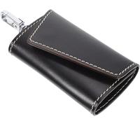 QXHSSM Genuine Leather Wallet Unisex Retro Key Pouch Scratch Protection Design