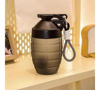 Qxiao 600ml Water Cup Grenade-Shaped Cup, Frosted Pineapple Cup, Shaker Cup, Protein Powder, Nutritional Large-Capacity Milkshake Mixing Cup Outdoor