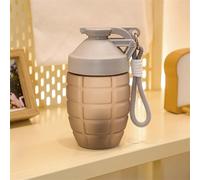 Qxiao 600ml Water Cup Grenade-Shaped Cup, Frosted Pineapple Cup, Shaker Cup, Protein Powder, Nutritional Large-Capacity Milkshake Mixing Cup Outdoor