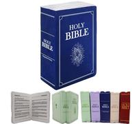 Qxiao Bible Pillow Cozy Faith Bible Plush Pillow That Opens Christian Holy Stuff Religious Party Favors Gifts Home Book Shape Plush Toy for Adults Kids Christening Easter Christmas Holiday