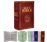 Qxiao Bible Pillow Cozy Faith Bible Plush Pillow That Opens Christian Holy Stuff Religious Party Favors Gifts Home Book Shape Plush Toy for Adults Kids Christening Easter Christmas Holiday