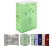 Qxiao Bible Pillow Cozy Faith Bible Plush Pillow That Opens Christian Holy Stuff Religious Party Favors Gifts Home Book Shape Plush Toy for Adults Kids Christening Easter Christmas Holiday