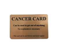 Qxiao Cancer Pass Tongue In Cheek Humour Identity Card,Humorous Acrylic Cancer Card For Patients, Hilarious Illness Support, Disease Identity Dark Humor Gift For Survivors Or Caregivers