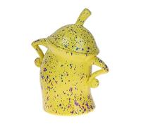 Qxiao Canister with Attitude Kitchen Plastic Canisters Food Storage Crooked Body Mug Fun Sassy Canister Food Storage Jars for Coffee Tea Spices Food Storage Jar with Airtight Lid for Kitchen