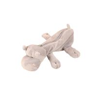 Qxiao Cartoon Animal Pencil Case Lion Tiger Crocodile Hippo Shape Pen Pencil Case 3D Plush Doll Pen Pouch with Zipper Creative Animal Stationery Organizer Cosmetic Bag for Home Office School