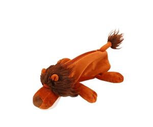 Qxiao Cartoon Animal Pencil Case Lion Tiger Crocodile Hippo Shape Pen Pencil Case 3D Plush Doll Pen Pouch with Zipper Creative Animal Stationery Organizer Cosmetic Bag for Home Office School