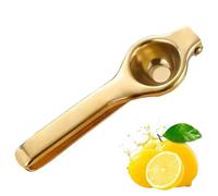 Qxiao Lemon Squeezer Citrus Press Handheld Lemon Juicer Durable Stainless Steel Lemons Squeezer Press Heavy Duty Manual Orange Juicer Portable Lime Citrus Fruit Squeezers for Kitchen Bar Travel