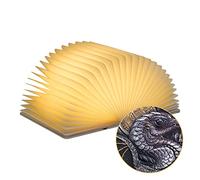 QXMGCBOK 3D Embossed Night Light, Folding Book Lamp, Decorative Faux Book Decor for Office, Unique Gift for Men, Women, Children (Dragon, White Noise)