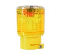 QXMH Solar Strobe Warning Light - Bright 360 Degree Solar Emergency Strobe Warning Light, Waterproof LED Safety Light Outdoor, Road Construction Traffic Flashing Light (Yellow)