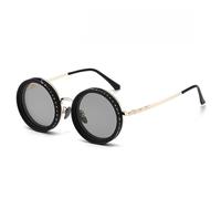 Qxmiguel Polarized Sunglasses Nine-position Rotating Neutral Density Filter Manually Adjustable Sunglasses With UV400 Protection(Gold)