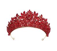 QXMYOO Elegant Rhinestone Crown for Women 3" Wedding Tiara Crystal Princess Crowns for Sweet 16 Birthday Quinceanera Coronas Para 15 Años, 1 Count (Pack of 1), Metal Rhinestone