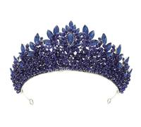 QXMYOO Elegant Rhinestone Crown for Women 3" Wedding Tiara Crystal Princess Crowns for Sweet 16 Birthday Quinceanera Coronas Para 15 Años, 1 Count (Pack of 1), Metal Rhinestone