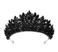 QXMYOO Elegant Rhinestone Crown for Women 3" Wedding Tiara Crystal Princess Crowns for Sweet 16 Birthday Quinceanera Coronas Para 15 Años, 1 Count (Pack of 1), Metal Rhinestone