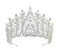 QXMYOO Extra Large Tiara for Women Parade Clear Austrian Crystal Tiara Royal Crown King Crown Large Headpiece with Rhinestones for Birthday