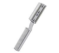 QXPDD Pet Steel Combs Manual Pet Hair Trimmer Silver Color Pet Dog Cat Grooming Comb for Removing Tangles and Knots for Long and Short Haired Dog