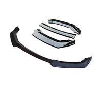 Qxryzp 3 Pcs Accessories Car Front Bumper Lip Diffuser Body Kit Spoiler, for Opel, for Vauxhall, Astra J Black Front Spoiler Lip(3pcs)