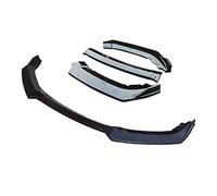 Qxryzp 3 Pcs Accessories Car Front Bumper Lip Diffuser Body Kit Spoiler, for Opel, for Vauxhall, Astra K Black Front Spoiler Lip(3pcs)