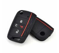 Qxryzp 4 Button Silicone Car Remote Key Cover Case Keyless Fob Shell Skin, for VW, for POLO, for Golf, 7 MK7, Atlas 2016-2020, for , for Octavia, A7 Car Key Case
