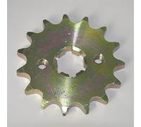 Qxryzp 428 Chain 15T 17T Motorcycle Front Sprocket, for YAMAHA, AG175 DT175 1984-1996 For SR185 1981-1982 For AG200 XT200 1982-1983 For XT225 1992-2007 For FZR250 1989 Motorcycle Front Sprocket(15T)