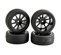 Qxryzp 4pcs Speed Tires Wheel Insert Sponge, for HSP, for HPI, 1/10 1:10 Touring Car RC 910-6091 Off Road Remote Control Car Tyres(910B-6091)