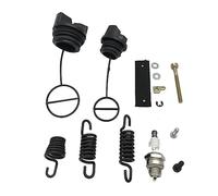 Qxryzp AV Buffer Shock Spring Set, for Partner, 350 351 Fuel Oil Tank Cap Chain Adjuster Tensioner Spark Plug Chainsaw Replace Spare Part lawn mower fuel cap