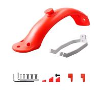 Qxryzp Black Fenders Scooter Wings Rear Mud Guard Support Protection Plastic Parts Screws Rubber Stopper, for Xiaomi, Mijia M365 Pro Rear Wheel Splash Guard For Skateboard(Red)