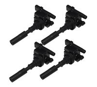 Qxryzp Car Auto Parts Ignition Coil, for Mitsubishi, for PAJERO, for MINI, H5A 0.7 1994-2012 TOWN BOX 1. 1998-2003 4A30 4A30T 4A31 MD308914 High Performance Ignition Coil(BLACK 4pcs)