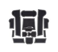 Qxryzp Car Door Groove Mat, for T-ROC, 2018 2019 2020 Anti-Slip Rubber Gate Slot Pad Auto Interior Accessories Red Blue White Car Accessories(White)