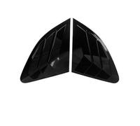 Qxryzp Car Styling Rear Window Triangle Panel Trims Decoration Cover Shutters Frame Stickers, for, for Q3 Q5 Auto Exterior Accessories Rear Window Louver(C Black)