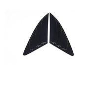Qxryzp Car Styling Rear Window Triangle Panel Trims Decoration Cover Shutters Frame Stickers, for, for Q3 Q5 Auto Exterior Accessories Rear Window Louver(B Black)