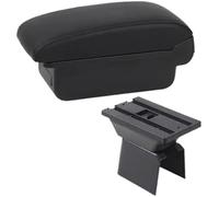 Qxryzp Center Console Armrest Box Armrest Box, for Ford Fusion 2002-2012 for Fiesta Mk5 2002-2008 Car Center Storage with Usb(BLACK A2 black line No USB)