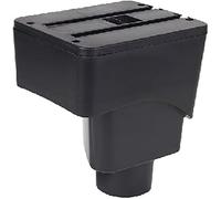 Qxryzp Center Console Armrest Box Car Armrest Box, for Ford for Ecosport 2013 2014 2015 2016 2017 Arm Rest Center Console Storage Usb Accessory(BLACK Base Only)